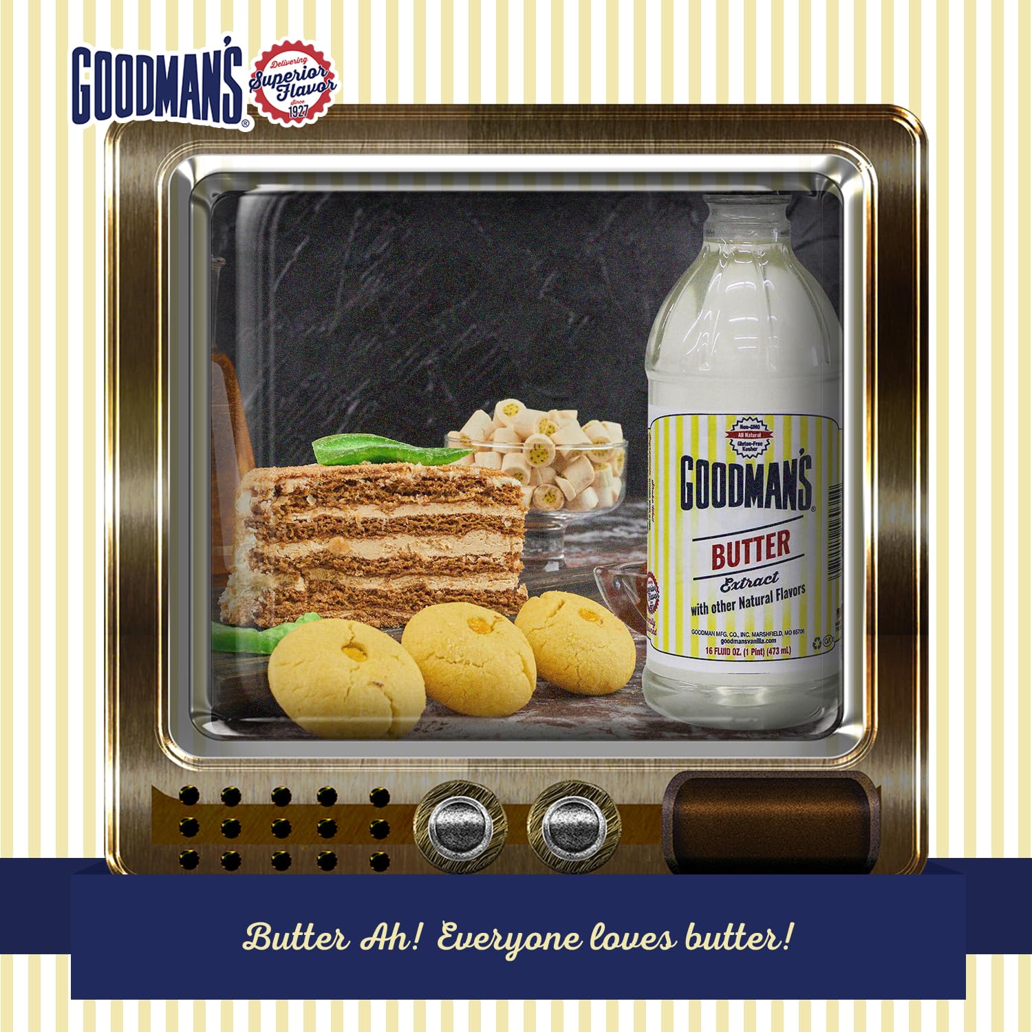 Fresh cookies made with Goodman's extract showing richer buttery aroma and taste