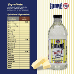 Goodman's label close-up highlighting ingredients and dietary benefits for bakers