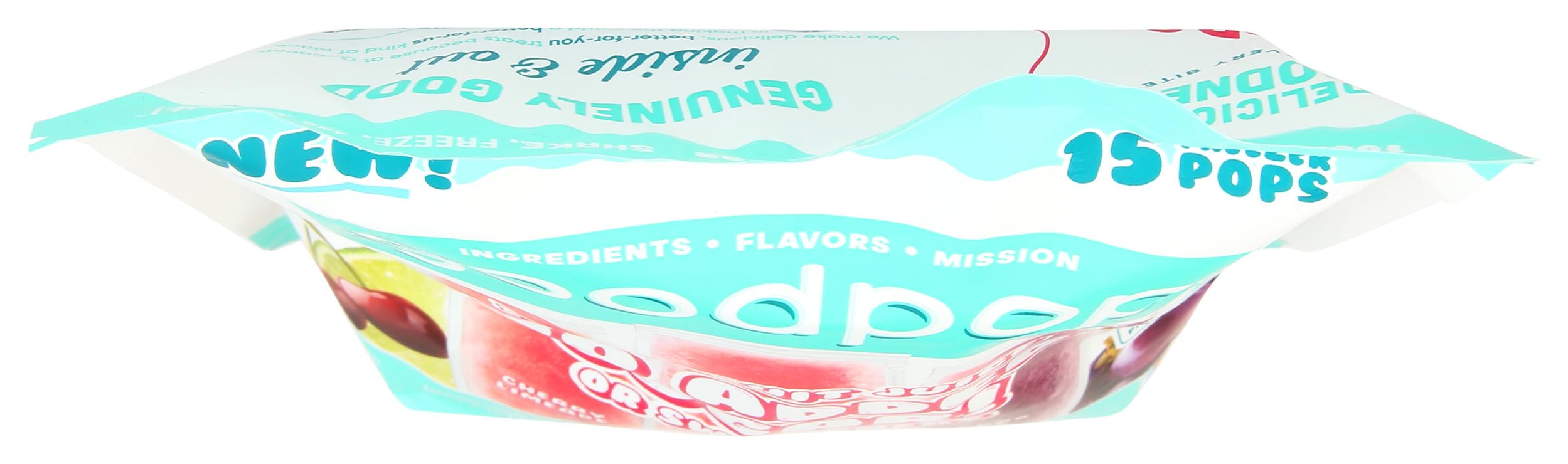 GOODPOP open box with individually wrapped pops highlighting easy grab-and-go serving