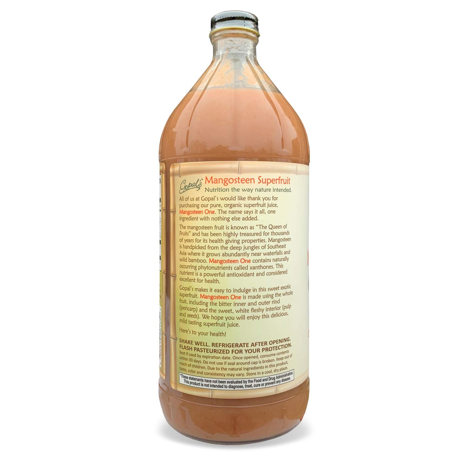 Gopal's bottle on a wood table in a kitchen scene conveying natural lifestyle benefit