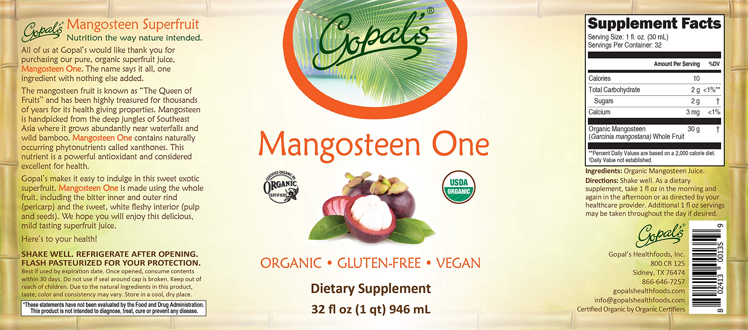 Gopal's close-up of mangosteen rind and pulp showing whole-fruit nutrient benefit