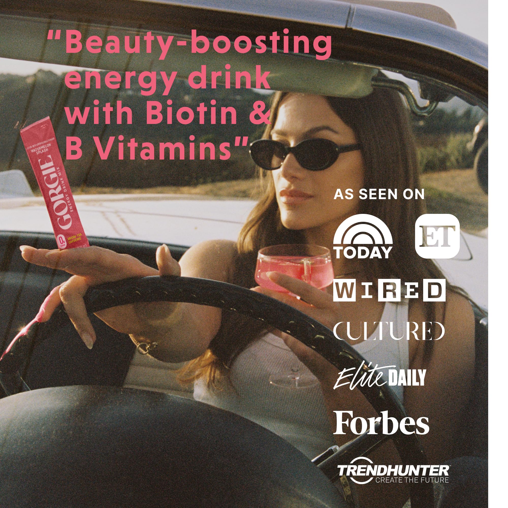 GORGIE label closeup showing ingredients and vitamin details