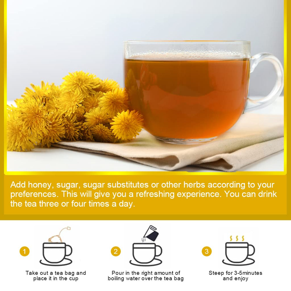 GORNVB brewed cup of dandelion tea illustrating rich earthy color and comfort