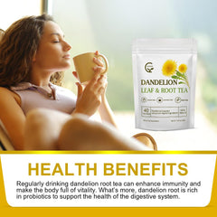 GORNVB dried dandelion leaves and roots displayed for natural quality