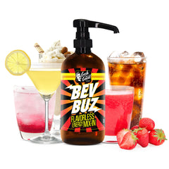 Gosh That's Good! BEV BUZ front label showing bottle and serving info for easy identification