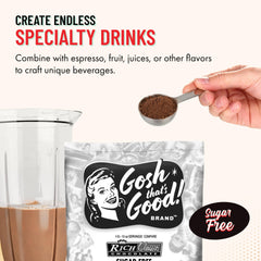 Gosh That's Good! close-up of powder texture highlighting smooth, fast-dissolving blend