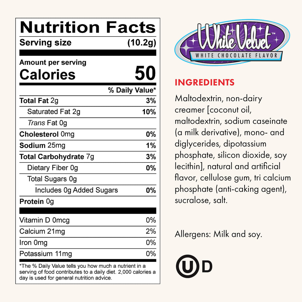 Gosh That's Good! label and nutrition facts close-up providing allergen and serving clarity