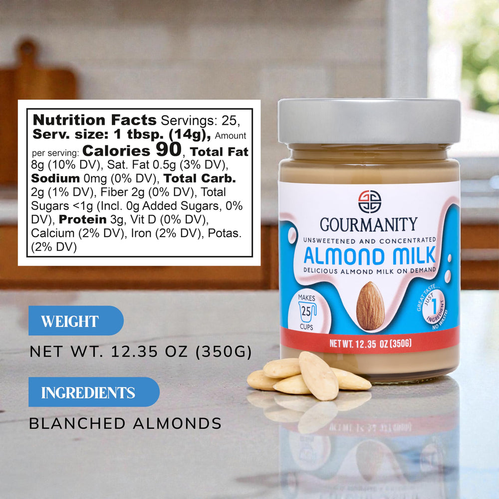 Gourmanity paste close-up texture highlighting pure almond richness and smoothness