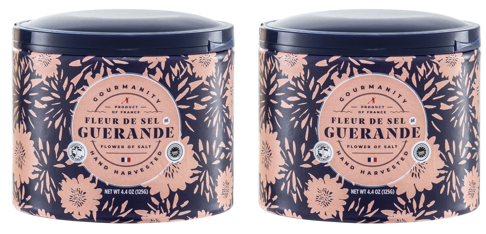 Gourmanity front packaging showing two 4.4 oz jars, clear product presentation