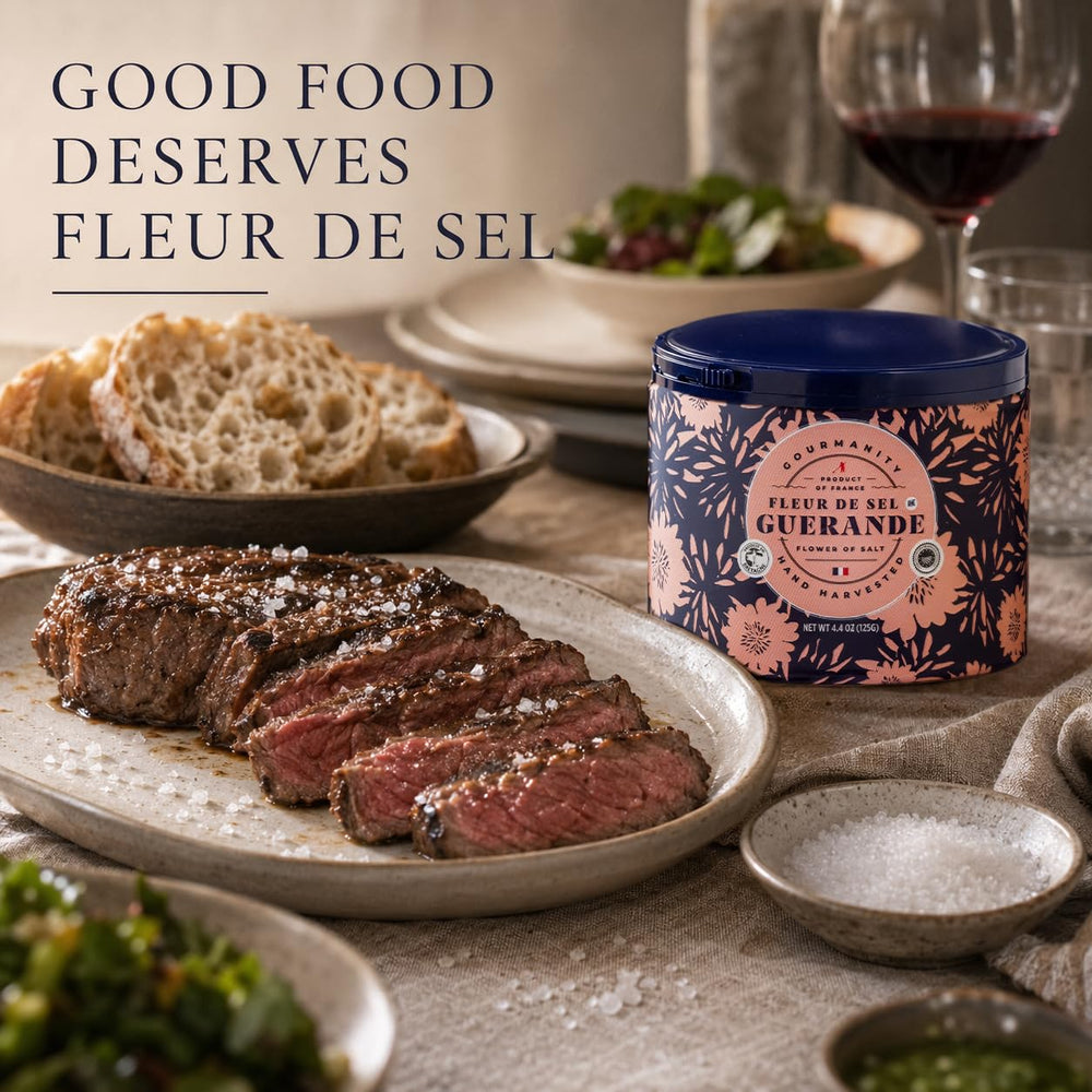 Gourmanity open jar with soft flakes visible, easy access for finishing