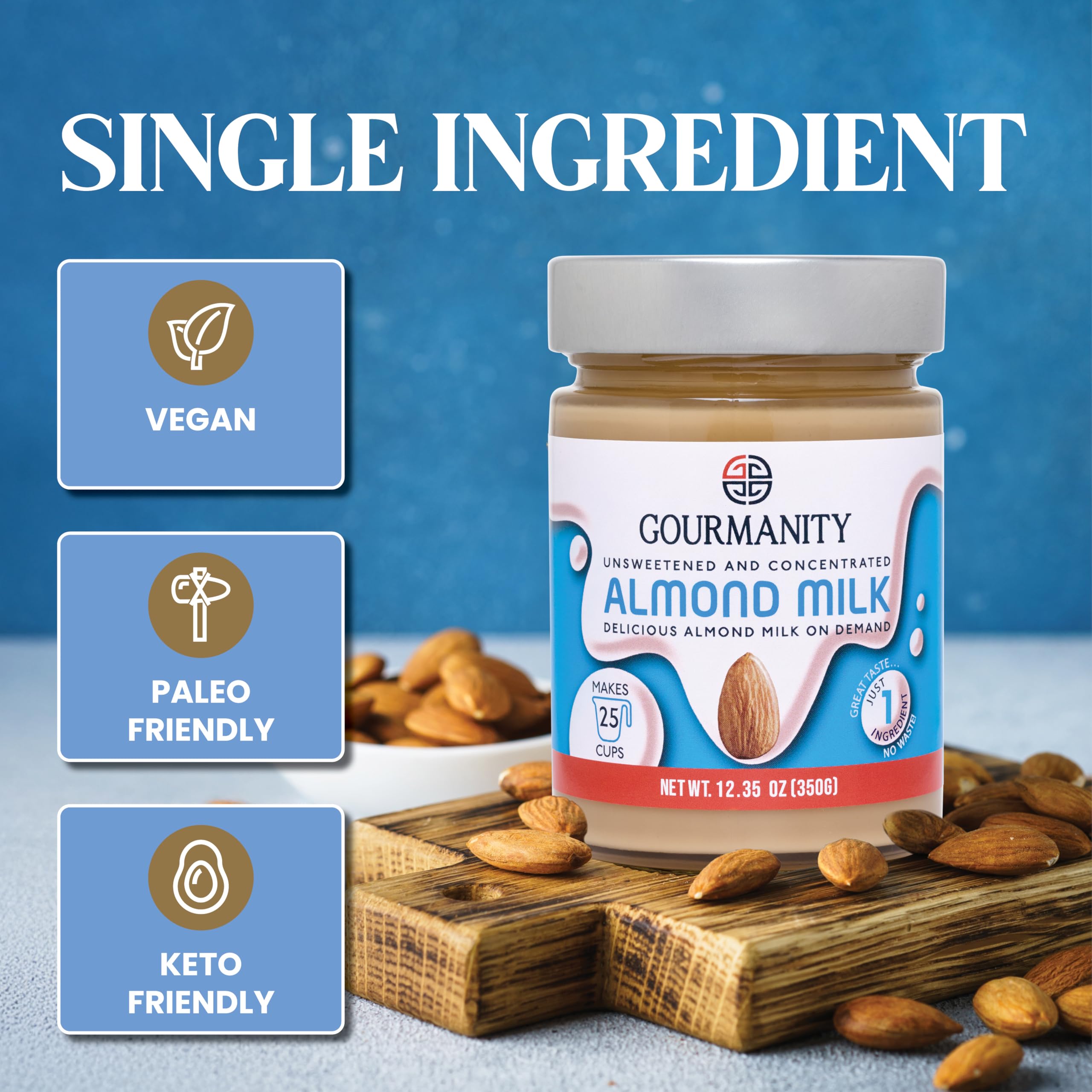 Open Gourmanity jar with separated oil demonstrating natural ingredient purity