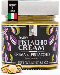 Gourmanity jar front view showing elegant label and premium pistachio spread benefit