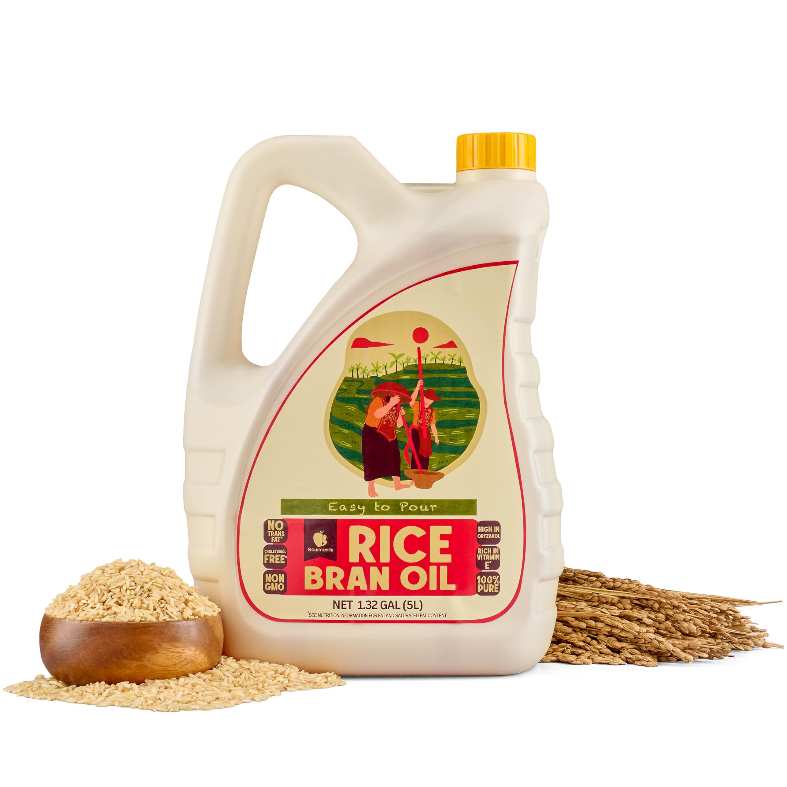 Gourmanity bottle among soap-making supplies showing moisturizing ingredient use