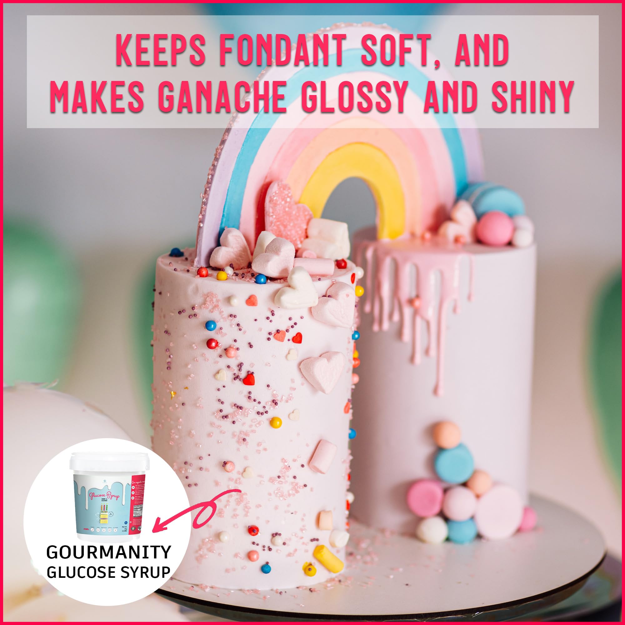 Gourmanity tub open revealing smooth syrup texture for easy mixing
