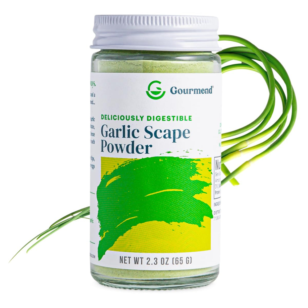 Gourmend front packaging showing clean organic branding and recyclable jar benefit