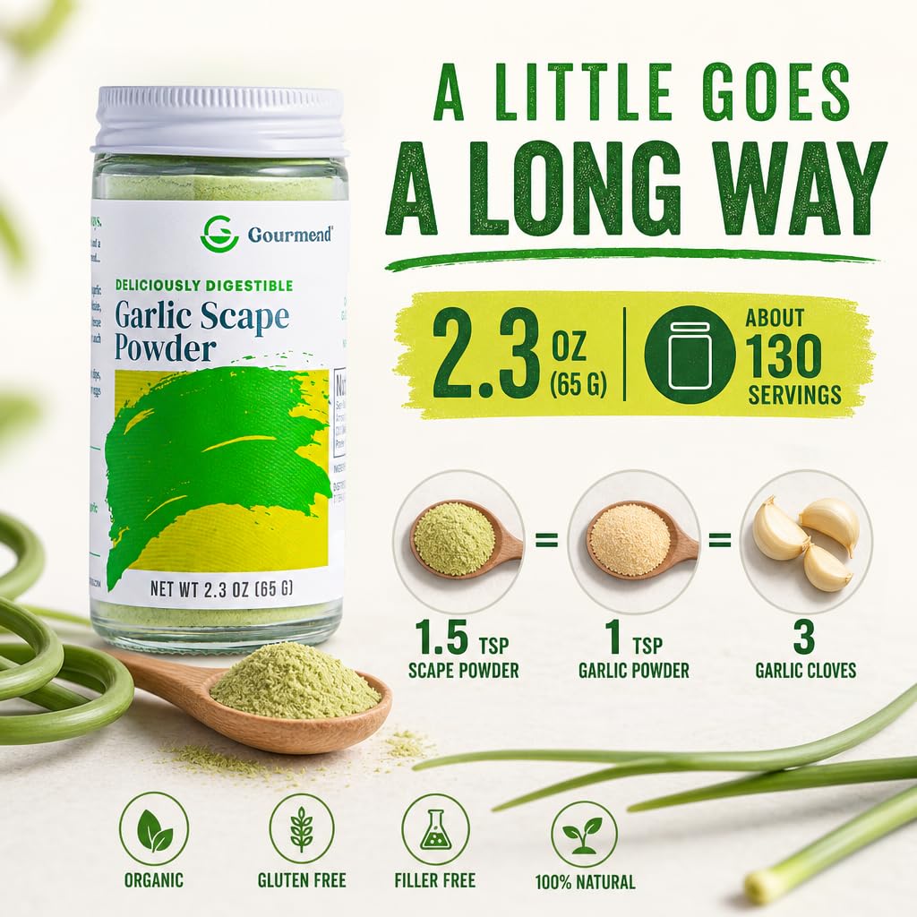 Gourmend label details highlighting Low FODMAP certification and ingredient clarity