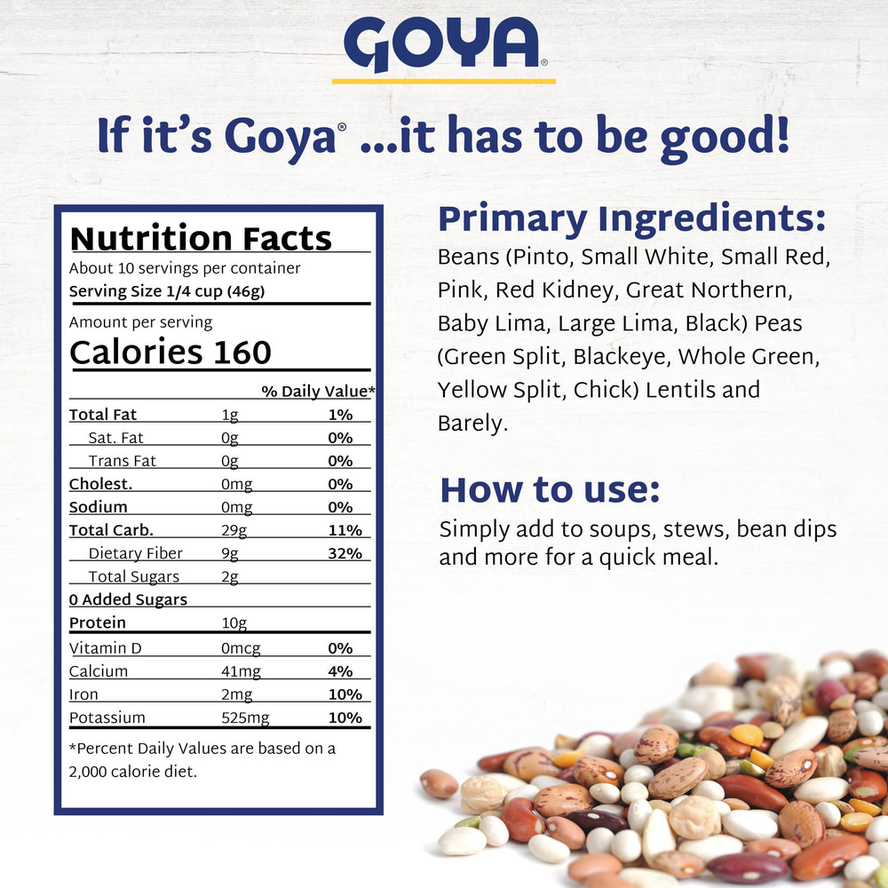 Goya beans pouring into pot showing ease of use for simple meal prep