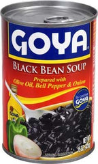 Goya close-up of soup texture highlighting beans and vegetables for rich flavor