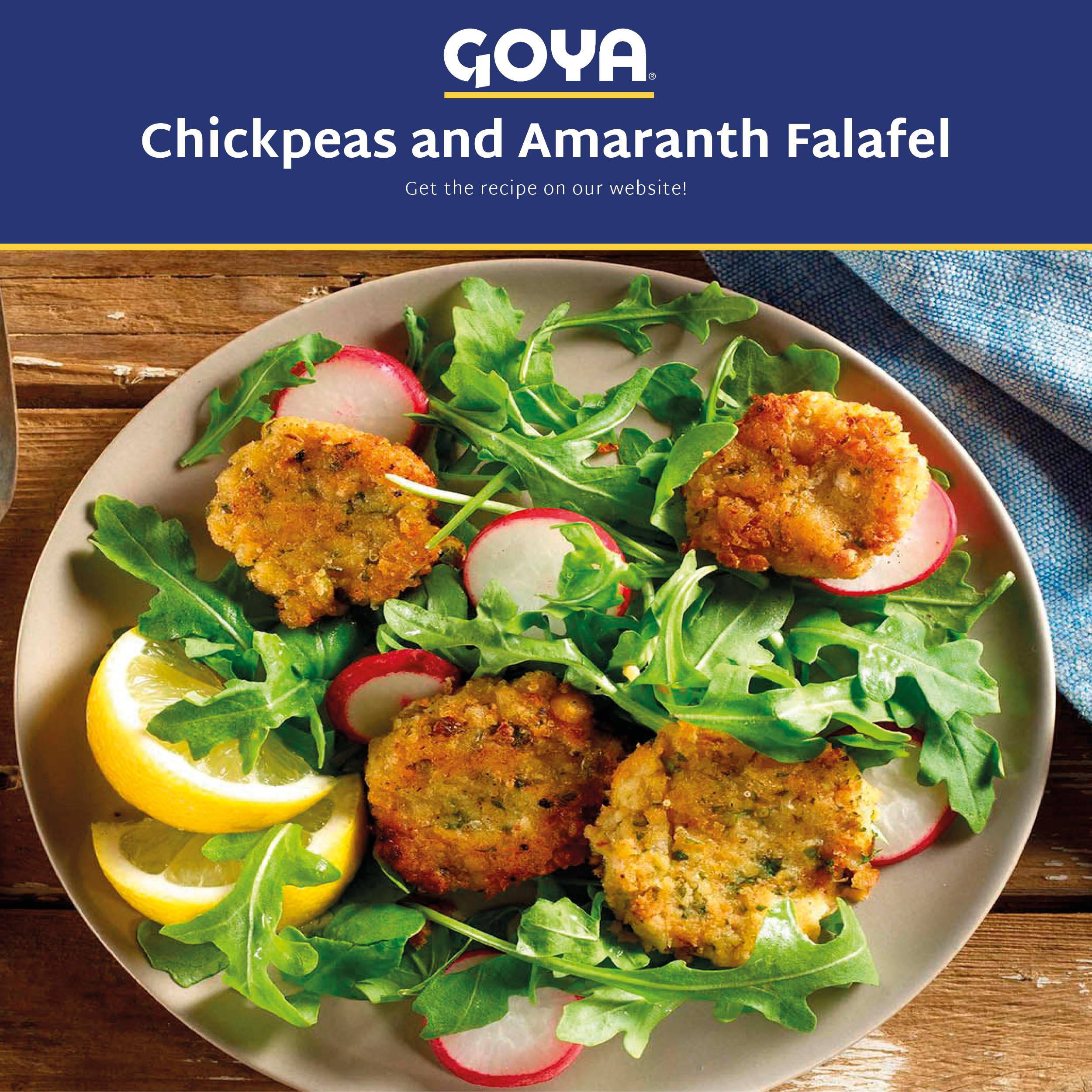 Goya chick peas blended into hummus bowl for smooth, spreadable dip