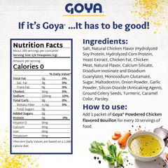 Goya close-up of powder texture highlighting instant mixing benefit