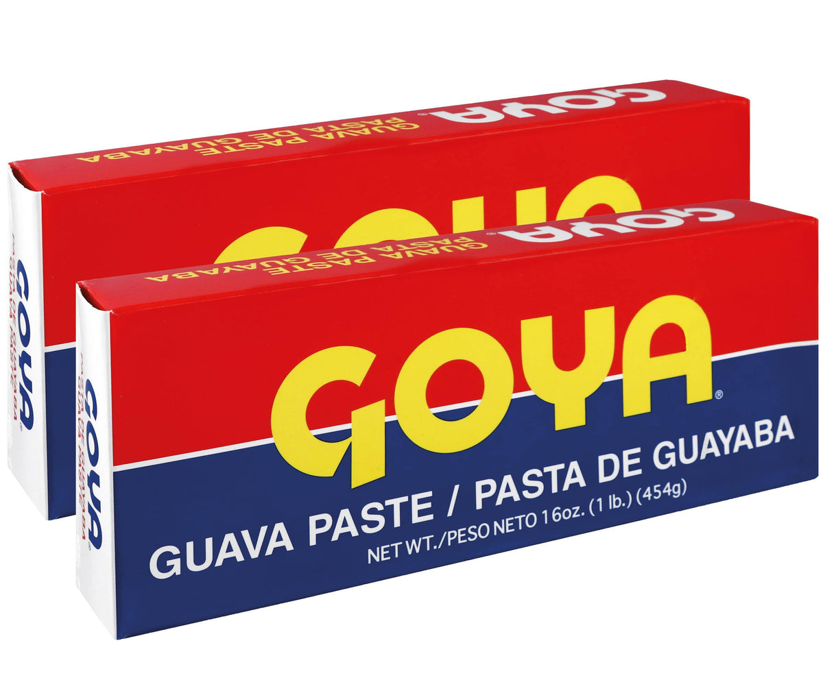 Goya guava paste front packaging showing product and brand, convenient pantry staple