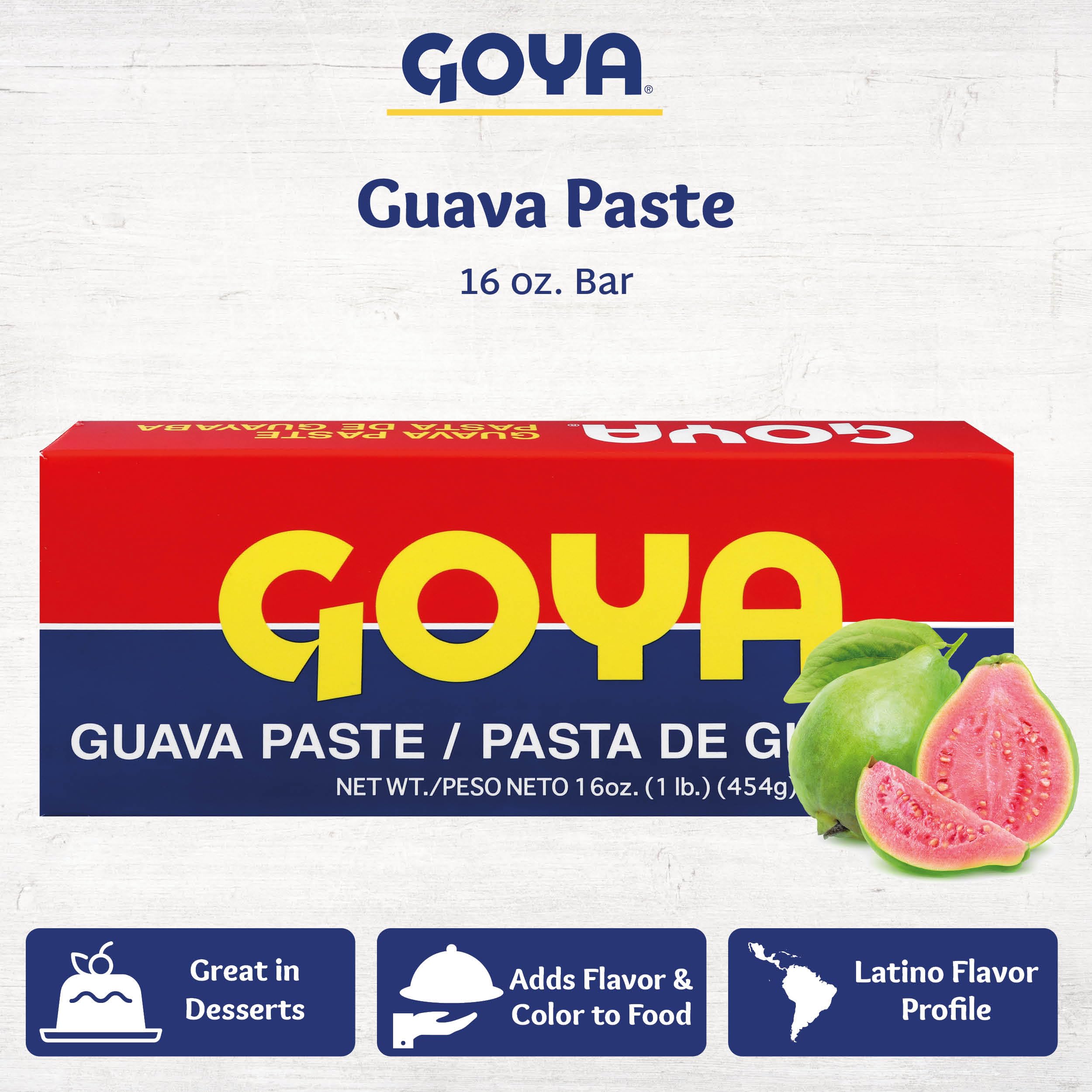Goya guava paste sliced on plate ready to serve, quick appetizer preparation benefit