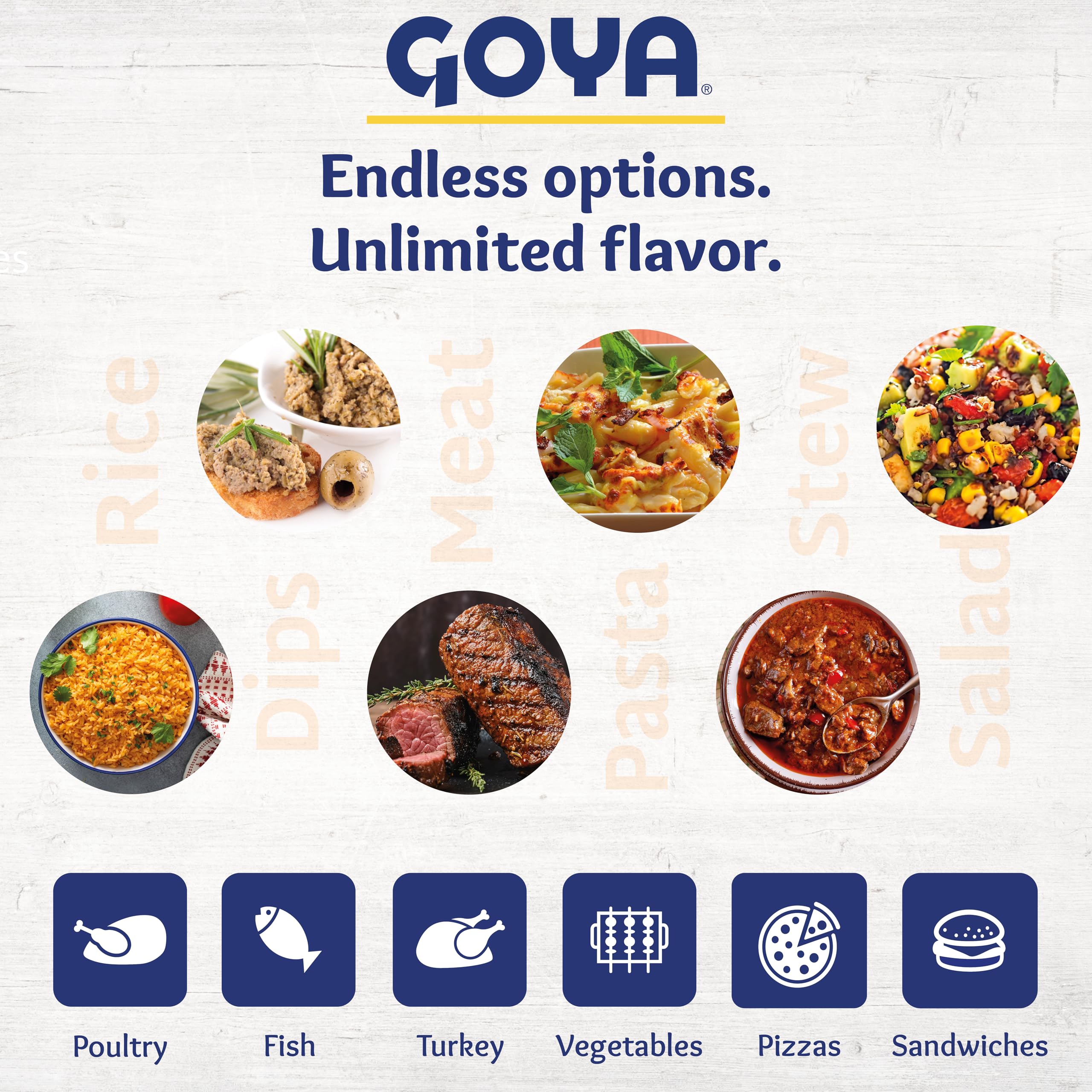 Goya olives on an entertaining platter showing how they enhance appetizer spreads