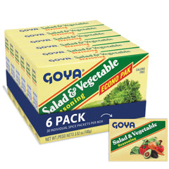 Goya front packaging showing seasoning jar and easy-use shaker benefit