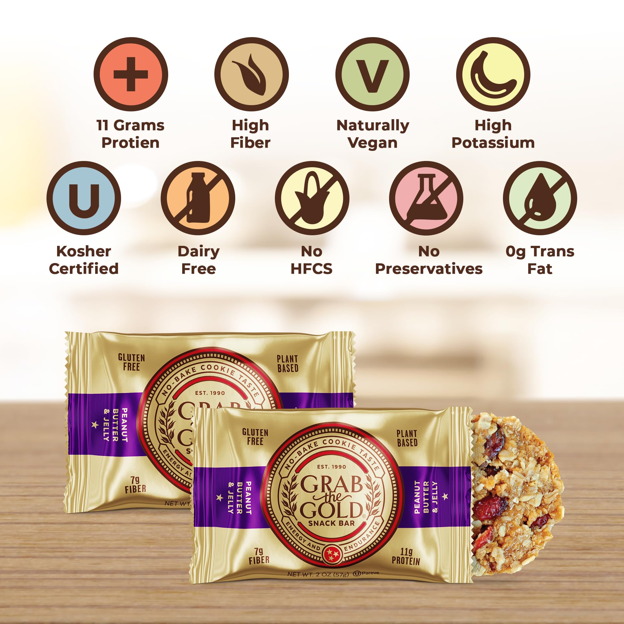 Grab The Gold box open with 14 individually wrapped bars for easy storage