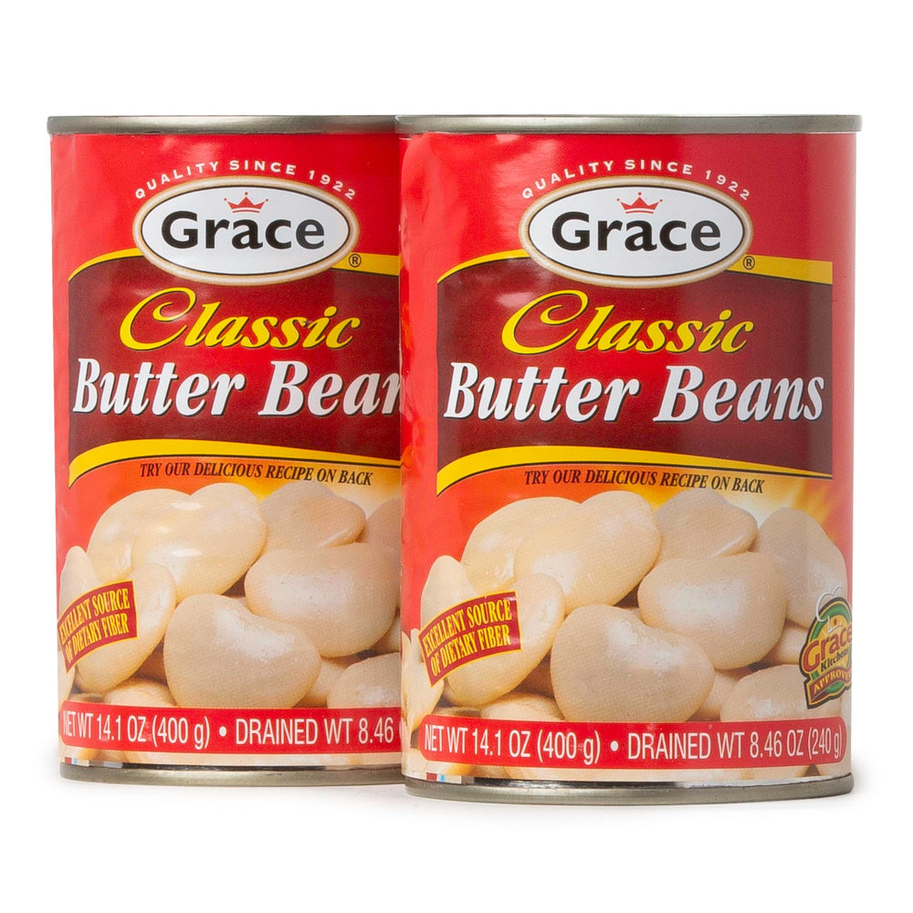Grace front packaging showing 14oz can, easy pantry protein