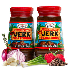 Grace front packaging showing two 10 oz jars and Caribbean branding for convenience