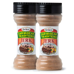 Grace jar front packaging showing brand and bold jerk flavor