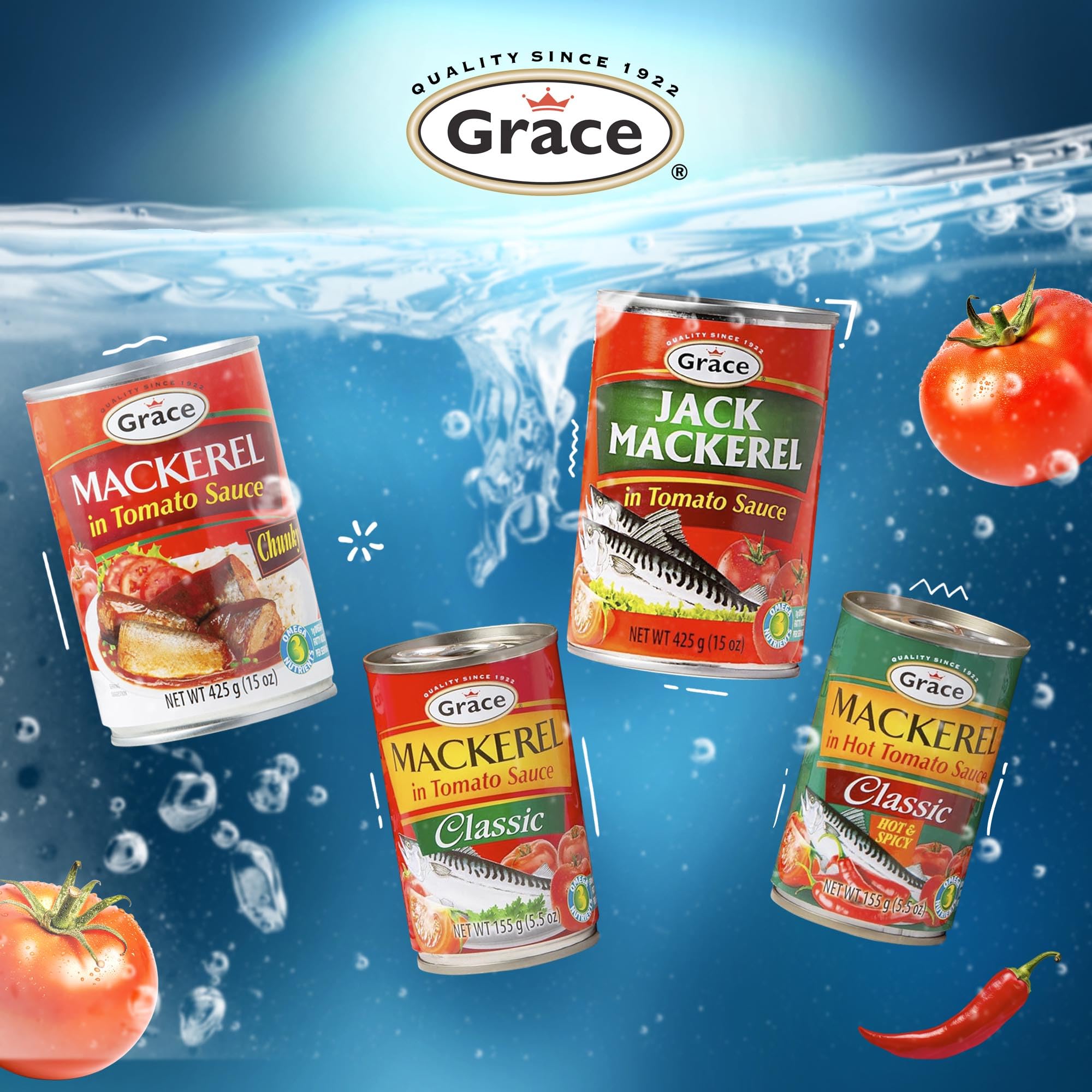 Grace mackerel two-pack stored in pantry showing value and readiness