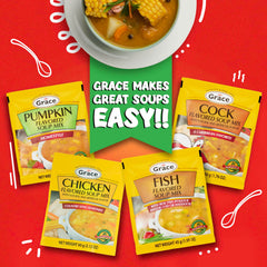 Grace 12-pack beside common objects for scale, emphasizes pantry-friendly portioning