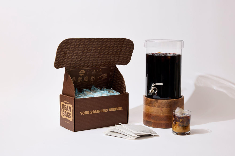 Grady's Cold Brew in kitchen setting with breakfast conveying grab-and-go convenience