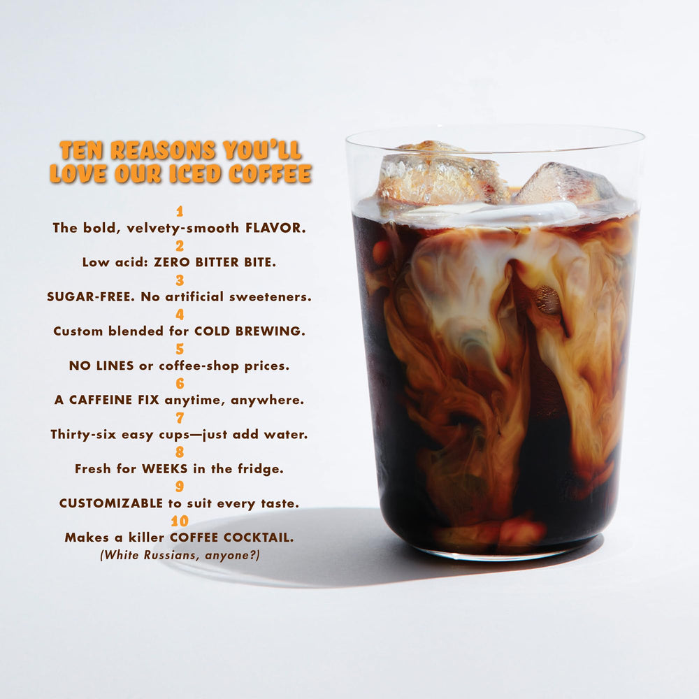 Grady's Cold Brew iced latte served with milk demonstrating versatile drink options