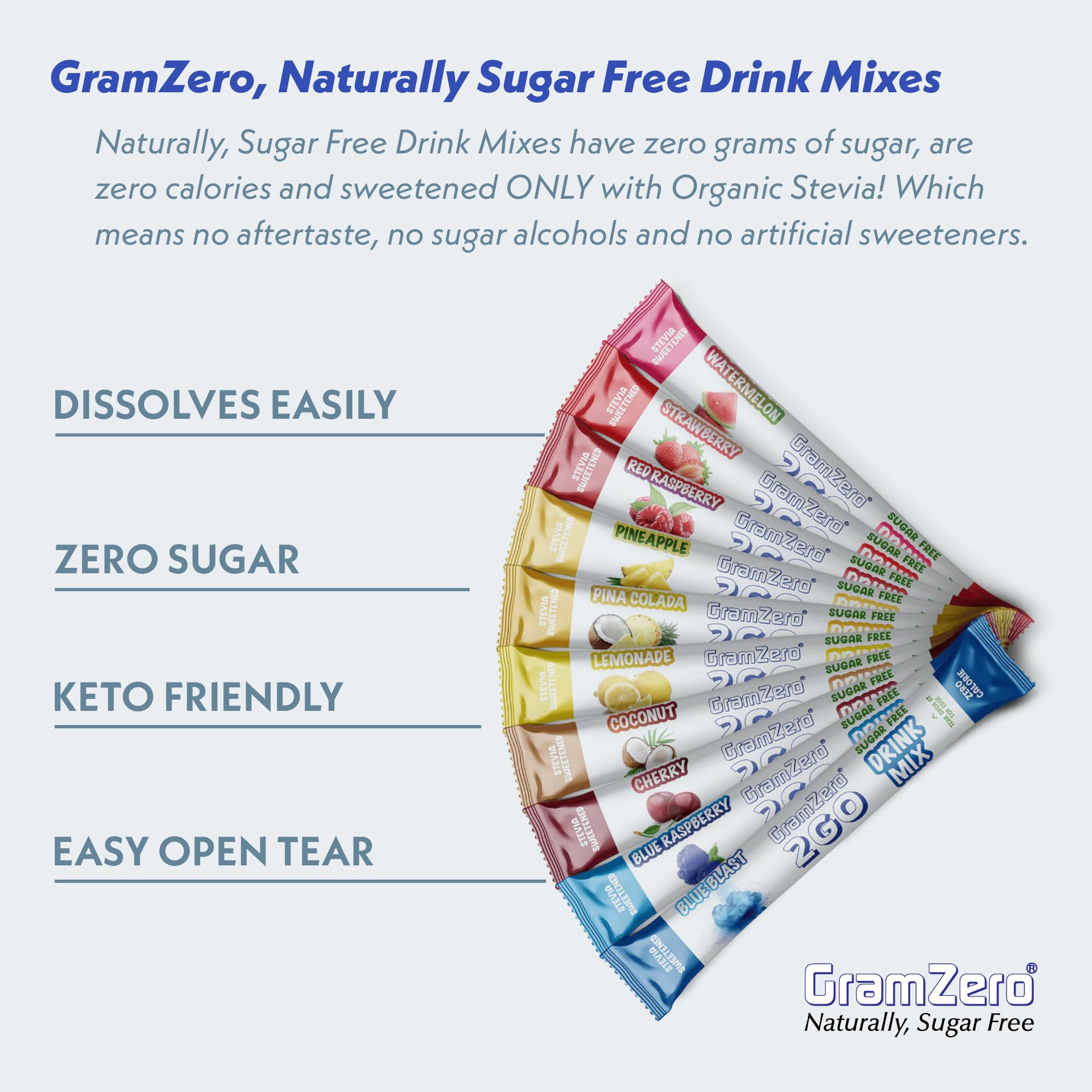 GramZero ten-flavor stick layout showcasing variety for daily rotation