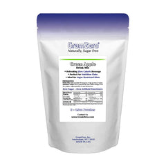 GramZero pouch beside measuring cup showing size and servings for planning