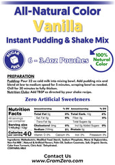 GramZero pudding being whisked in a mixing bowl, shows easy preparation benefit