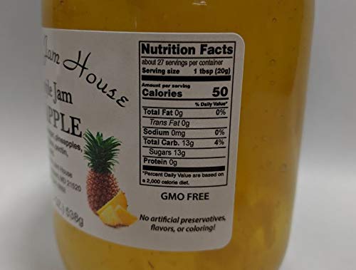 Grandma's Jam House close-up of pineapple jam texture showing fruit pieces and spreadability