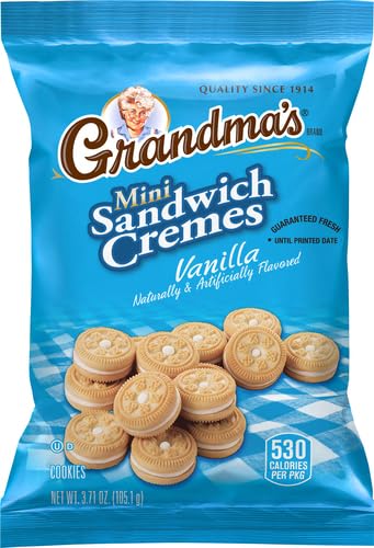 Grandma's mini cookie bag inside a lunchbox offering convenient portable snack