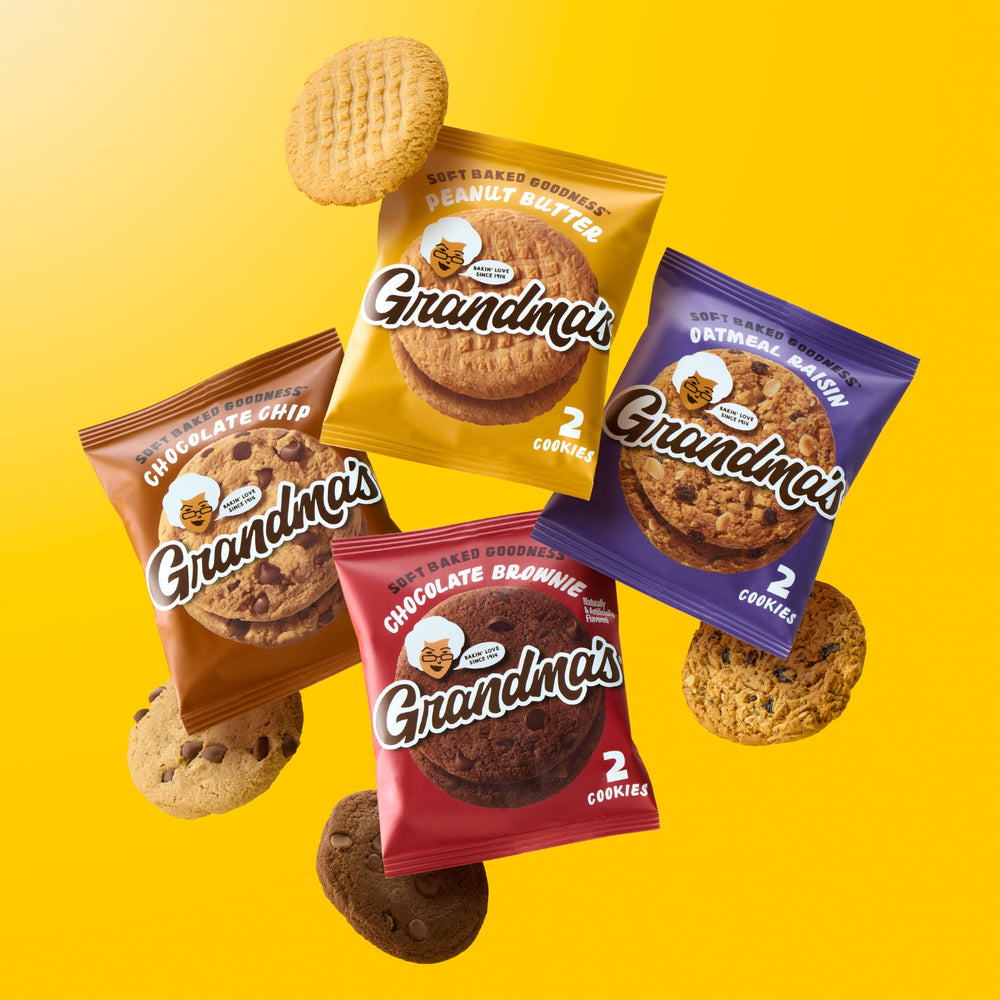 Grandma's single wrapped pack close-up showing easy grab-and-go convenience