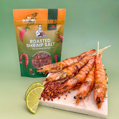 GrandpaKong texture close-up of roasted salt and shrimp offering crunch