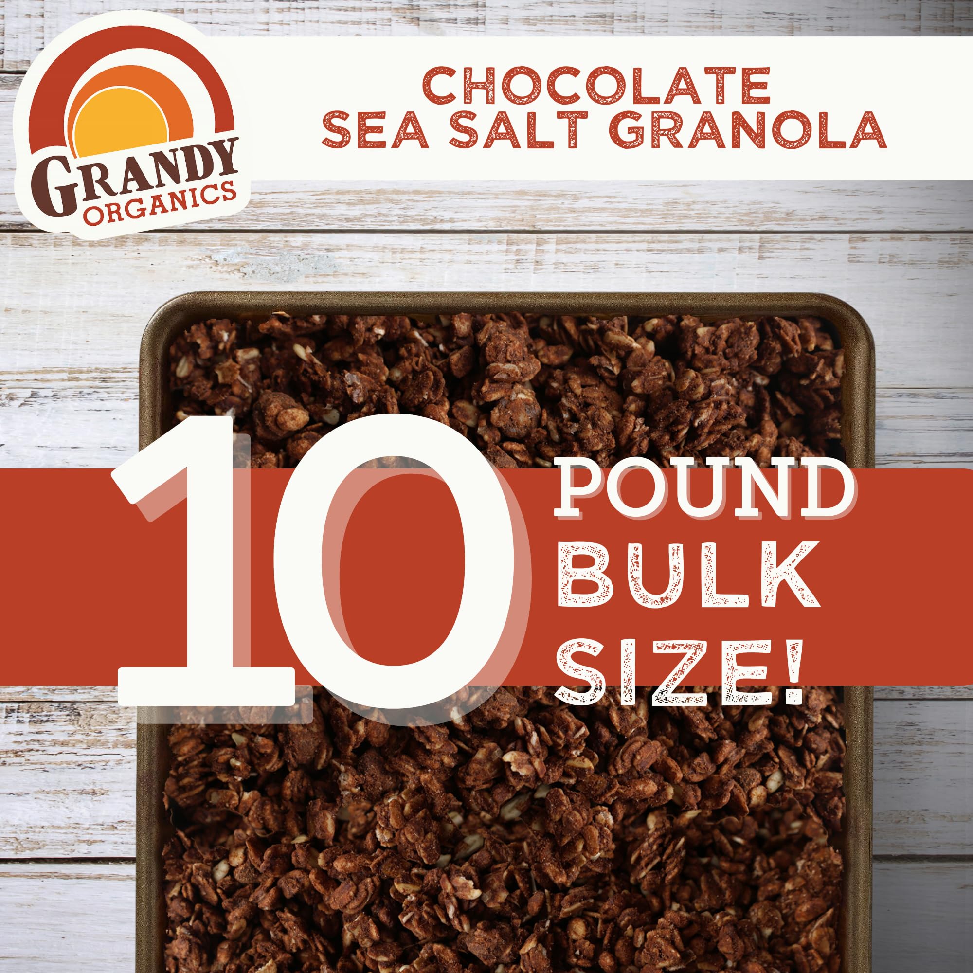 GrandyOats product label with organic and gluten-free certifications visible