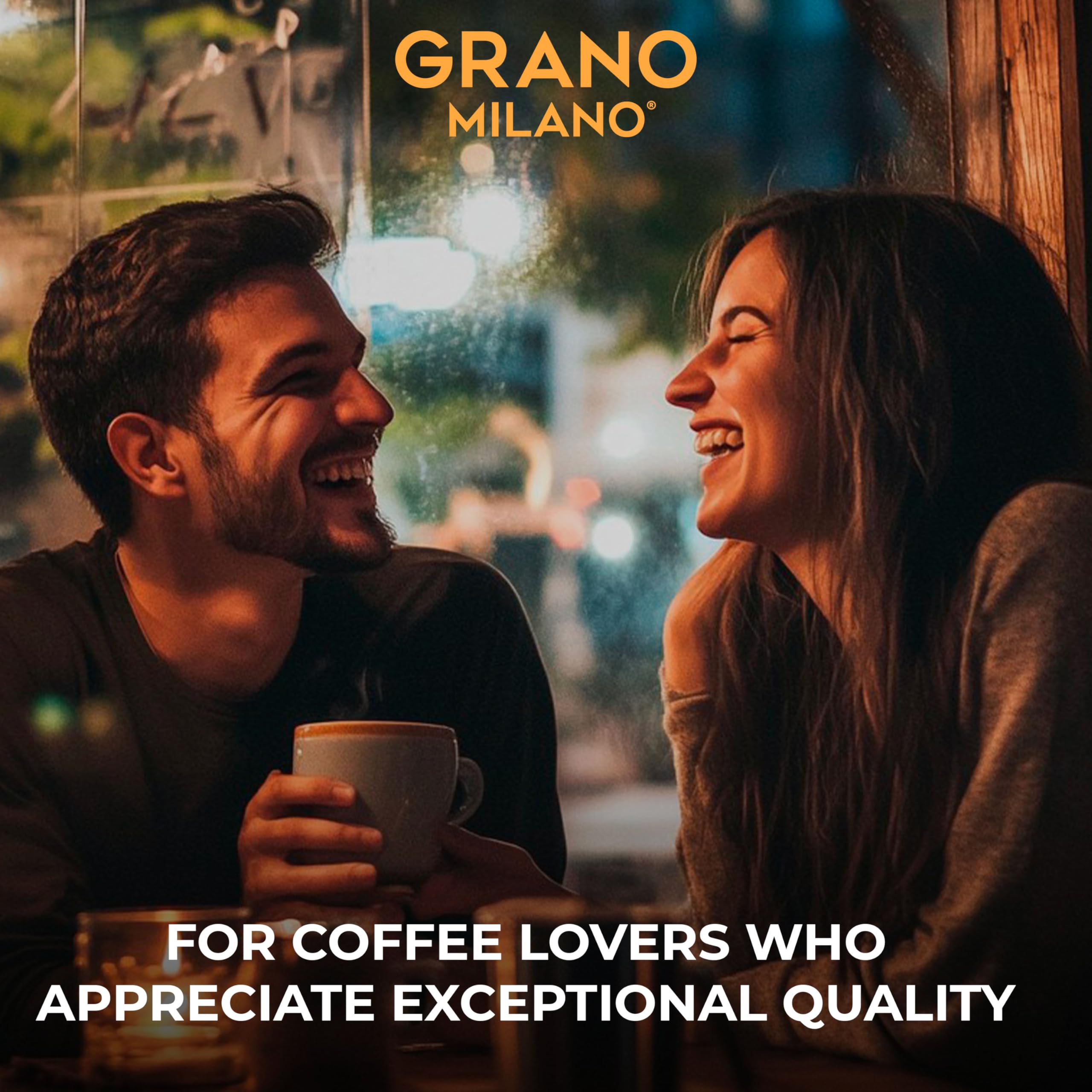 Grano Milano capsules next to a cup and ruler showing size and portion clarity