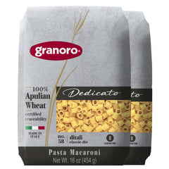 Granoro front packaging showing 2×1lb bags and authentic Italian branding for pantry stocking