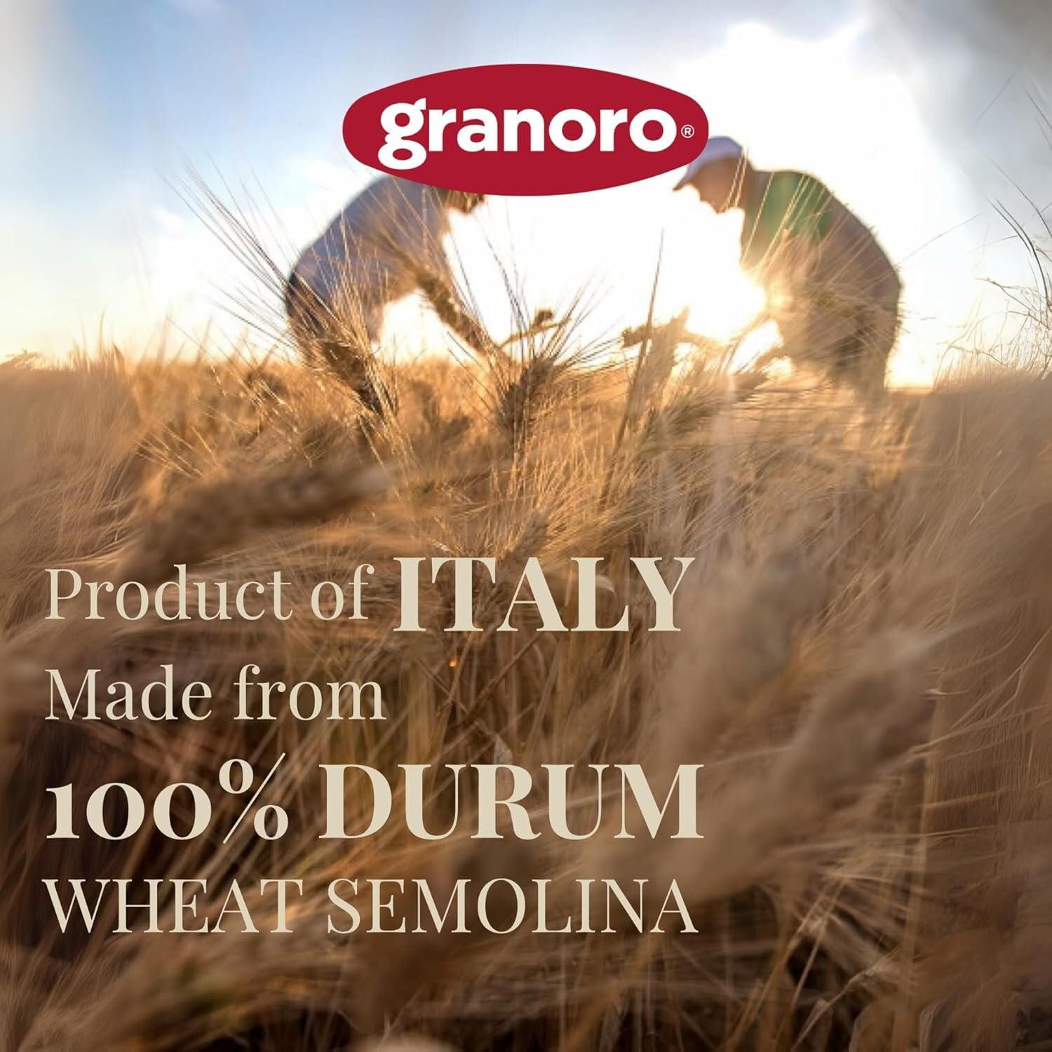 Granoro 1 lb bag beside measuring cup to show portion and scale
