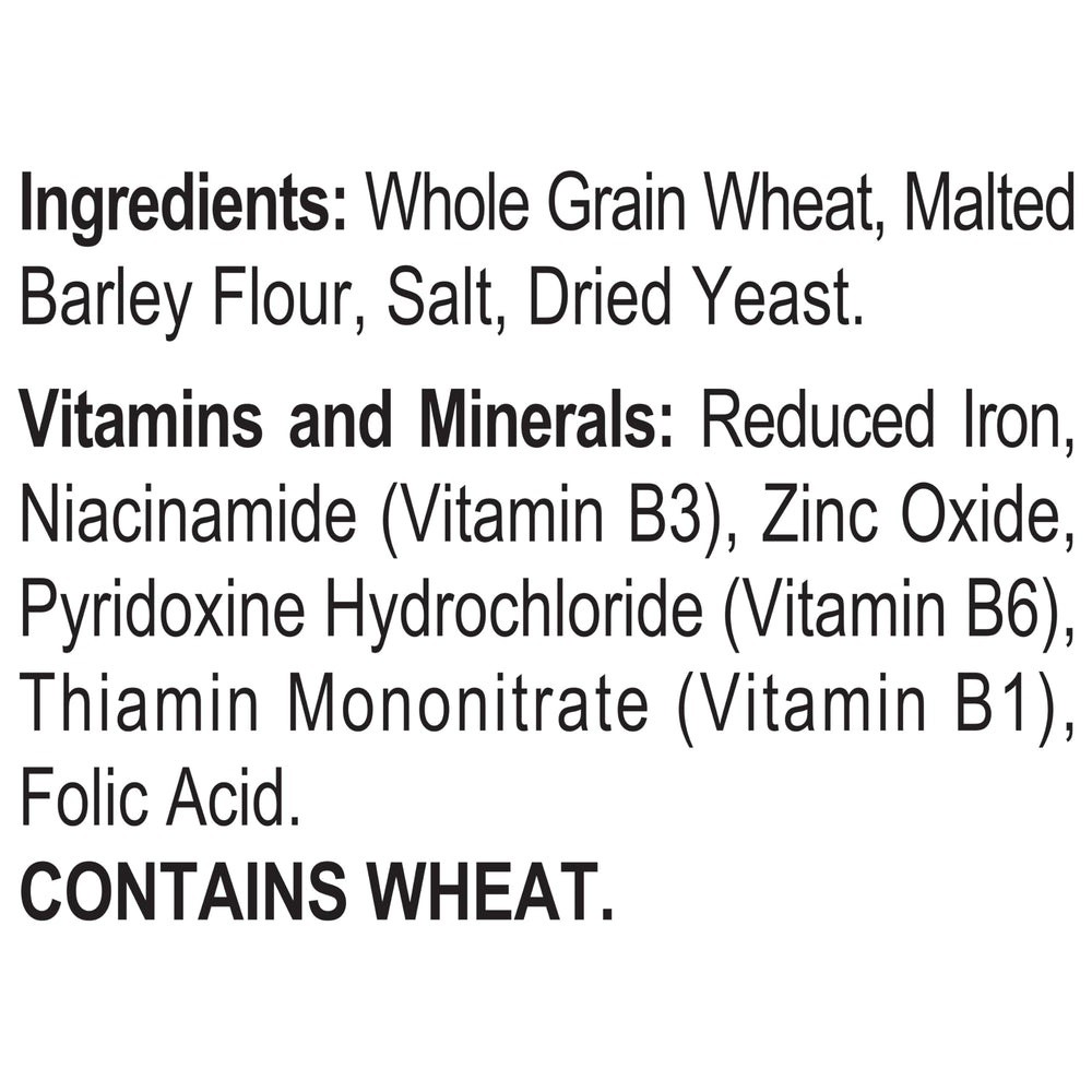Grape-Nuts ingredient and certification label showing whole grain details