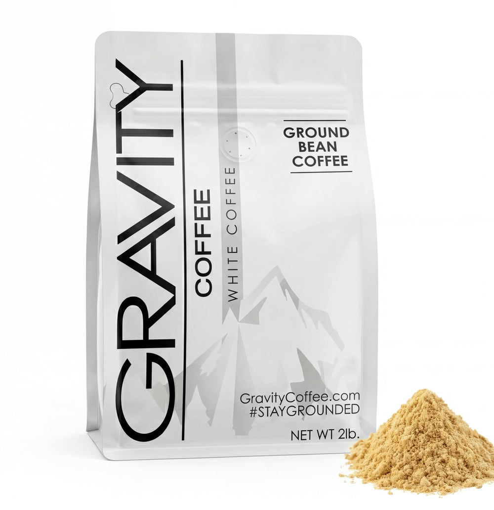 Gravity Coffee 2 lb bag front view showing brand and label benefit