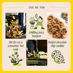 Graza Frizzle used in a hot wok stir-fry delivering high-heat crisping benefit